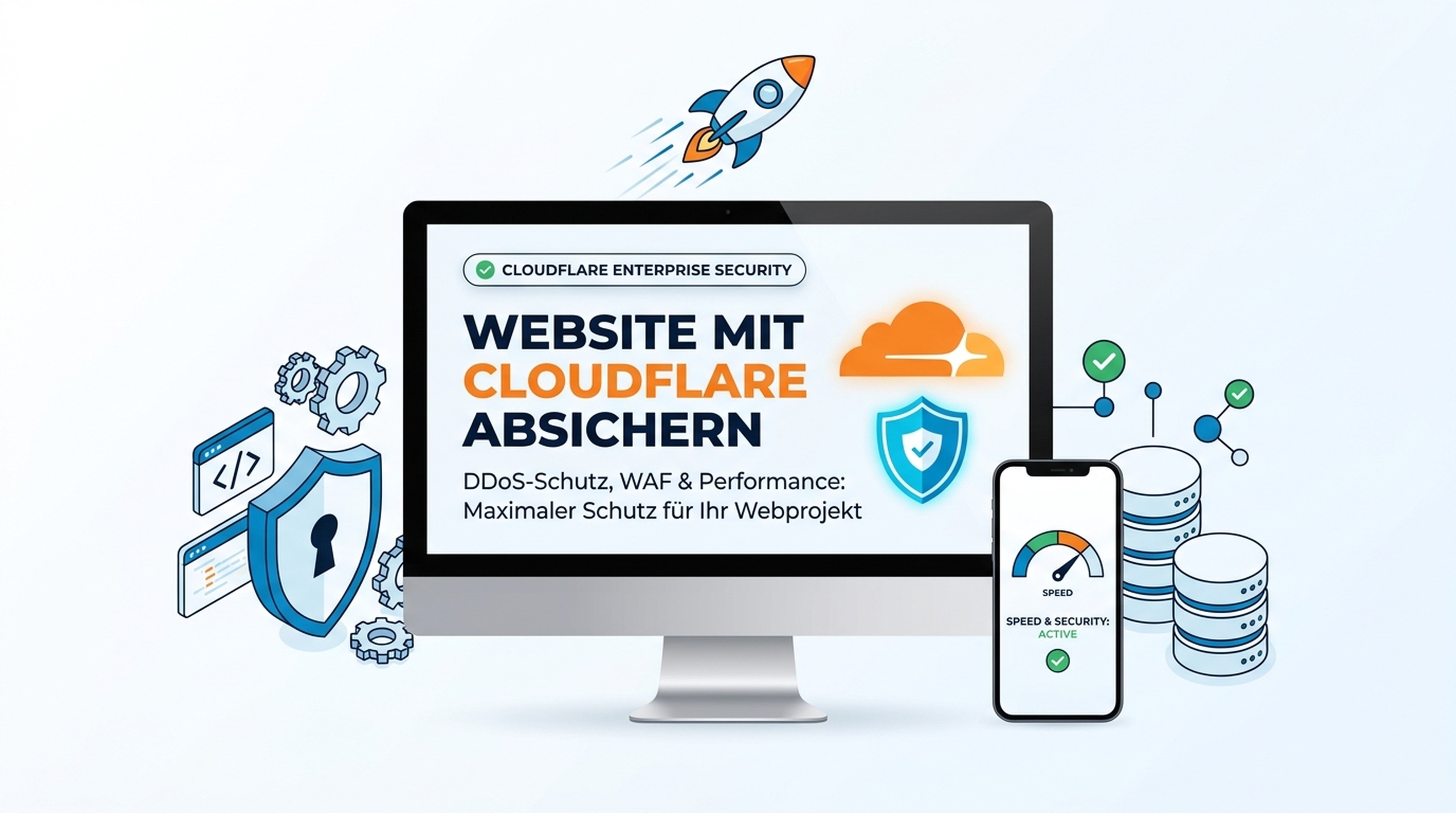 Website mit Cloudflare absichern: DDoS-Schutz, WAF und Edge-Performance für WordPress